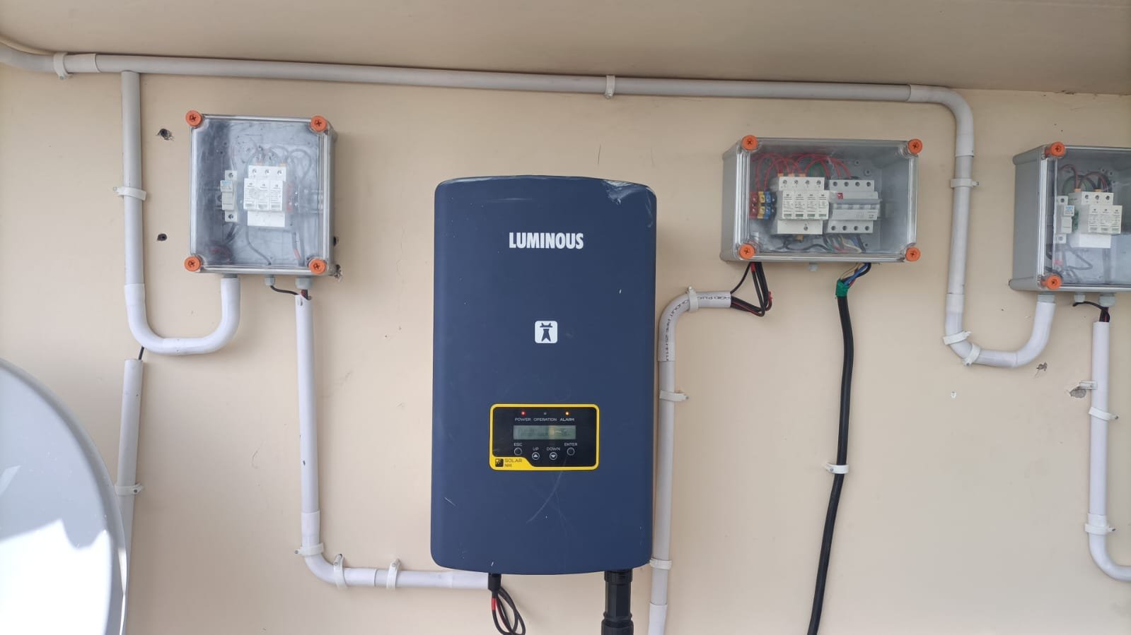 solar panel in home