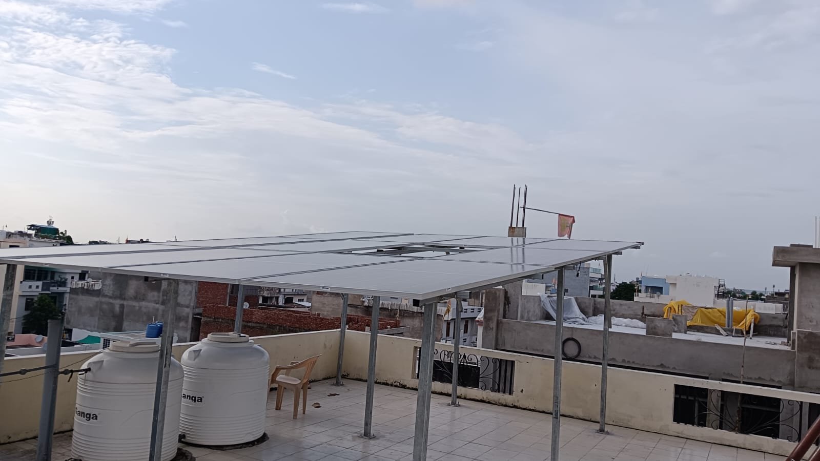 solar panel in home