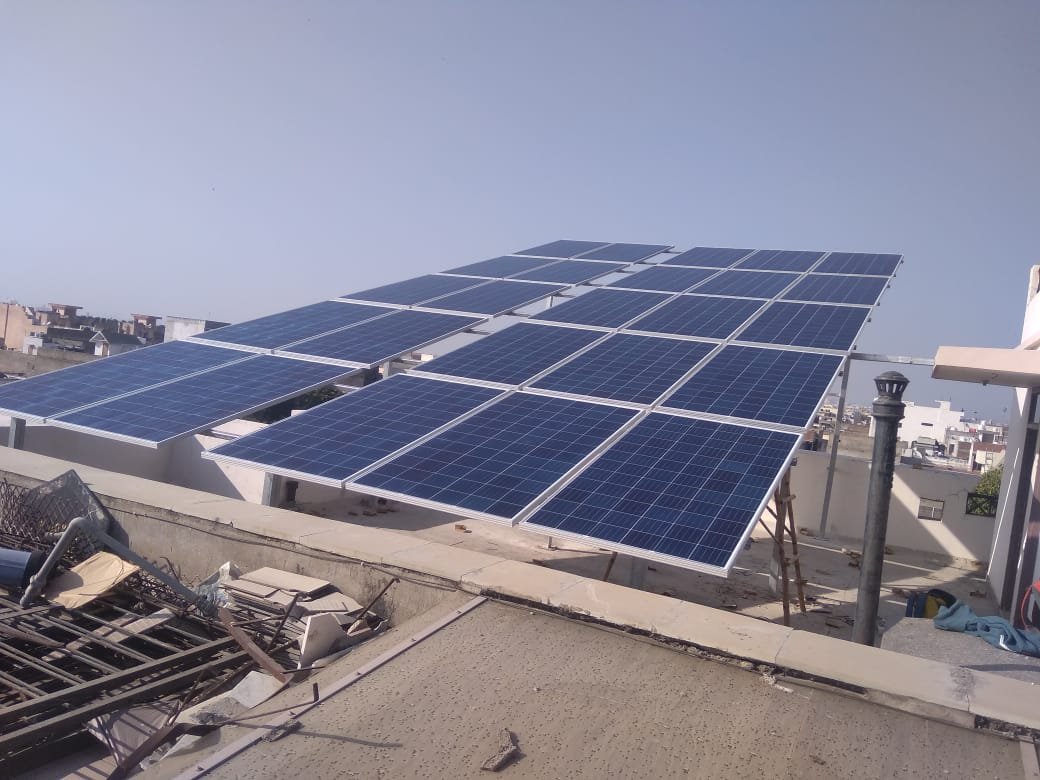 solar panel in home