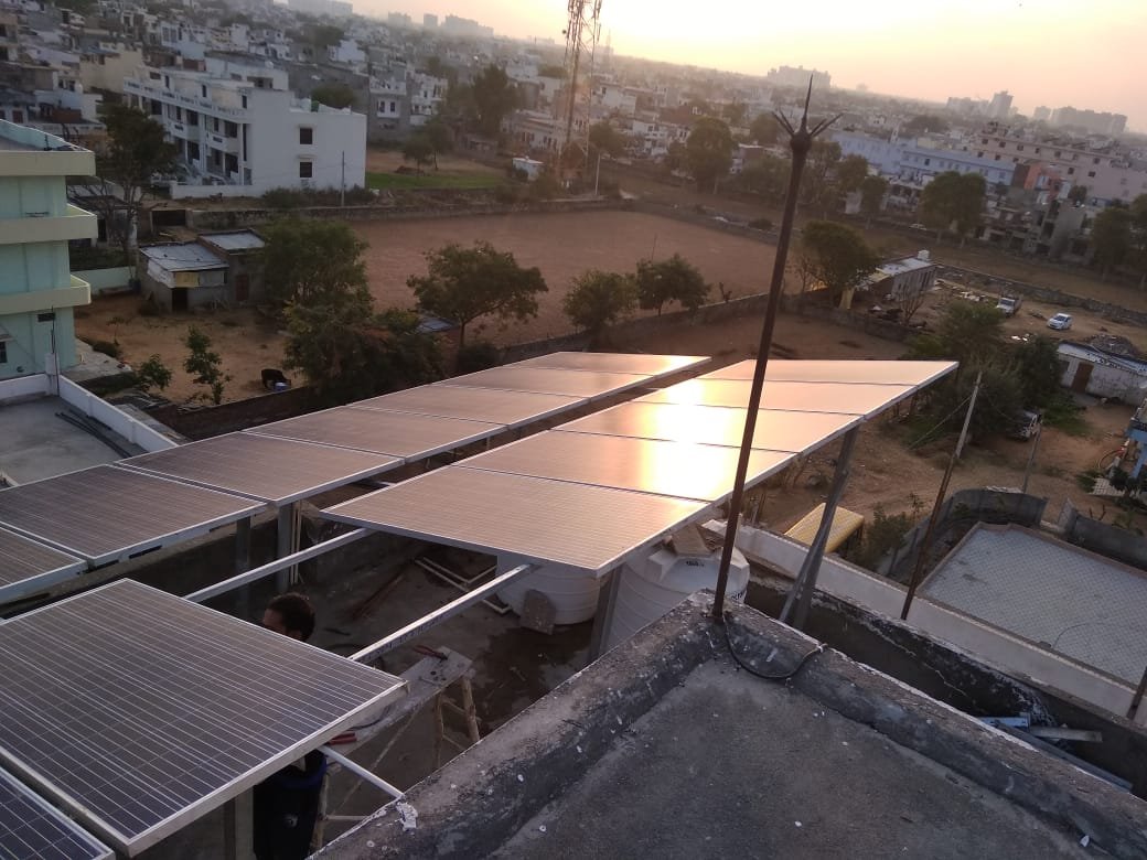 solar panel in home