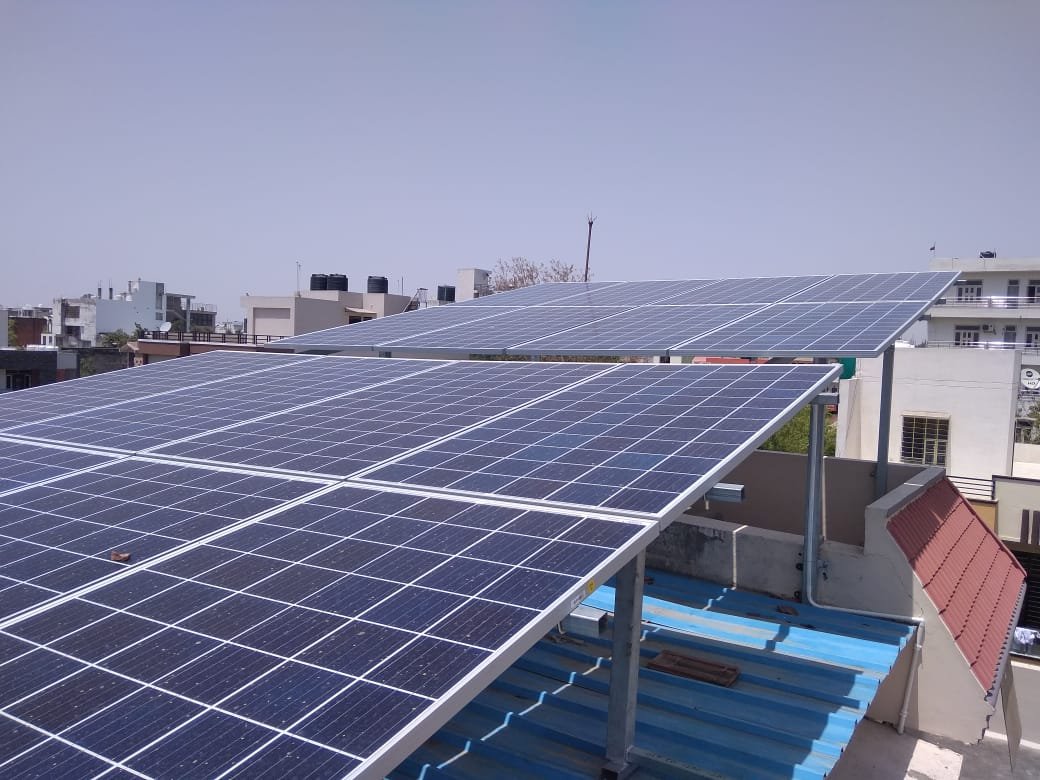 solar panel in home