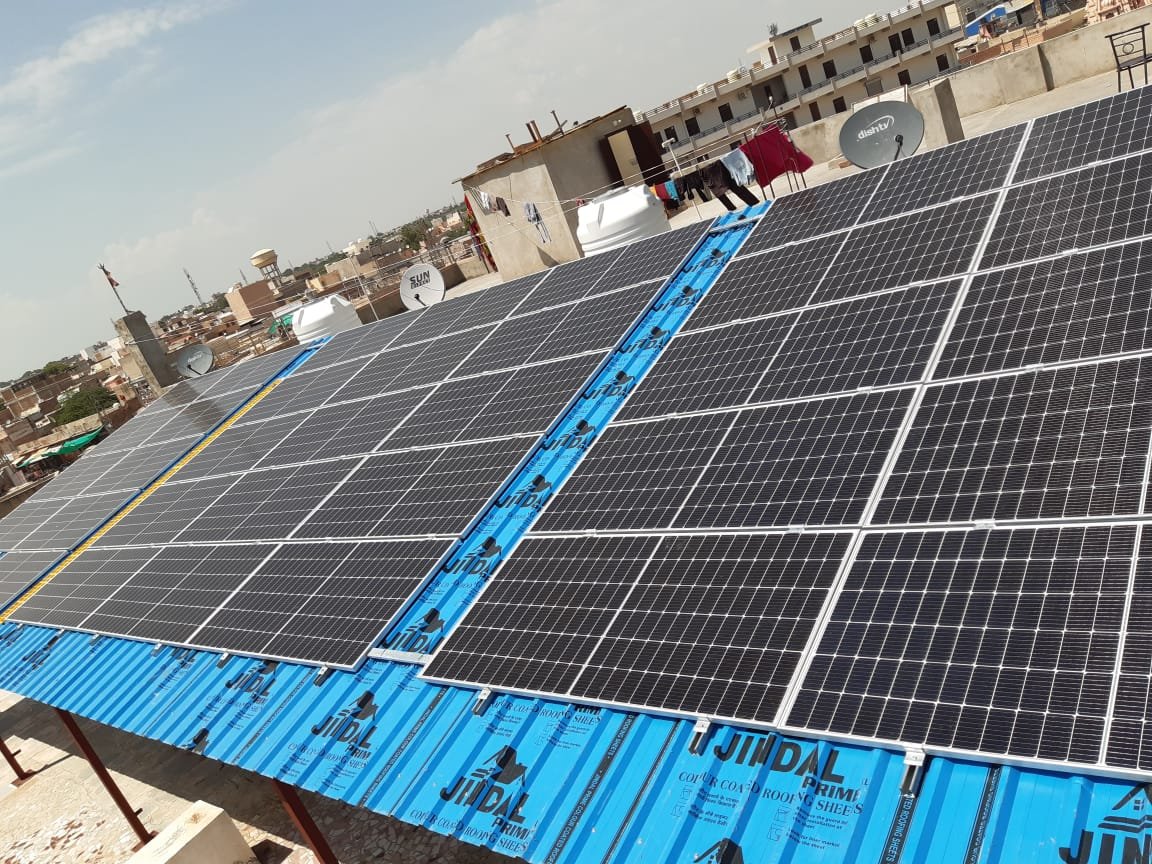 solar panel in home