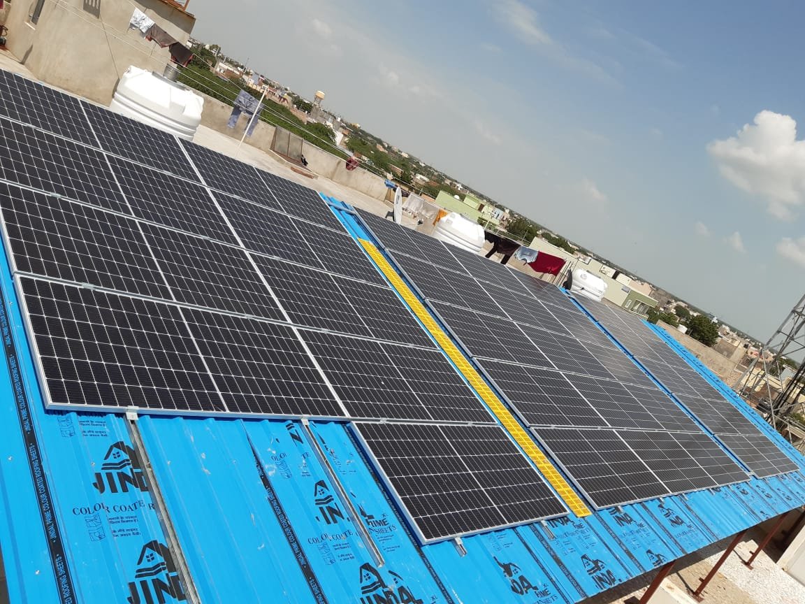 solar panel in home