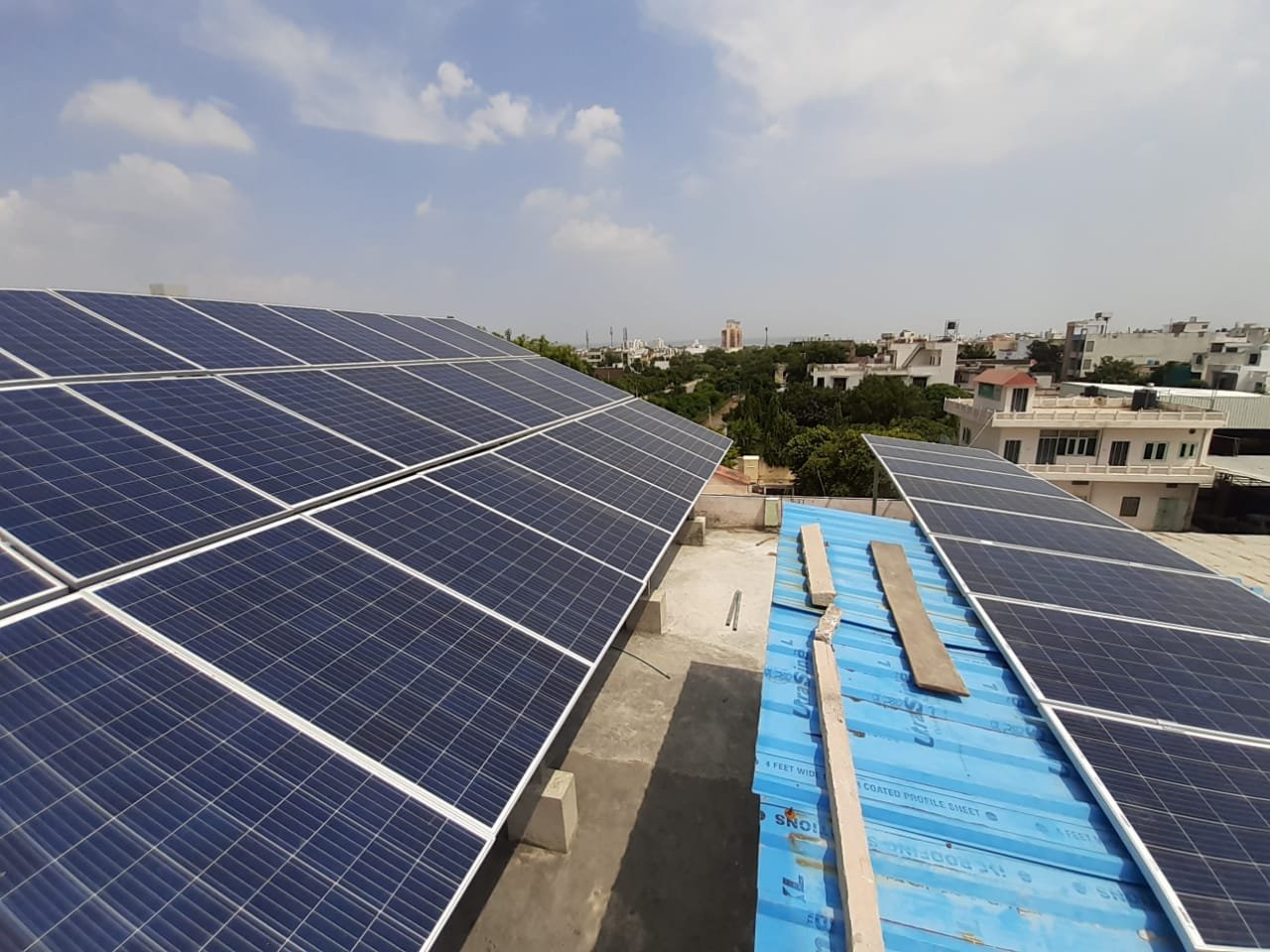 solar panel in home