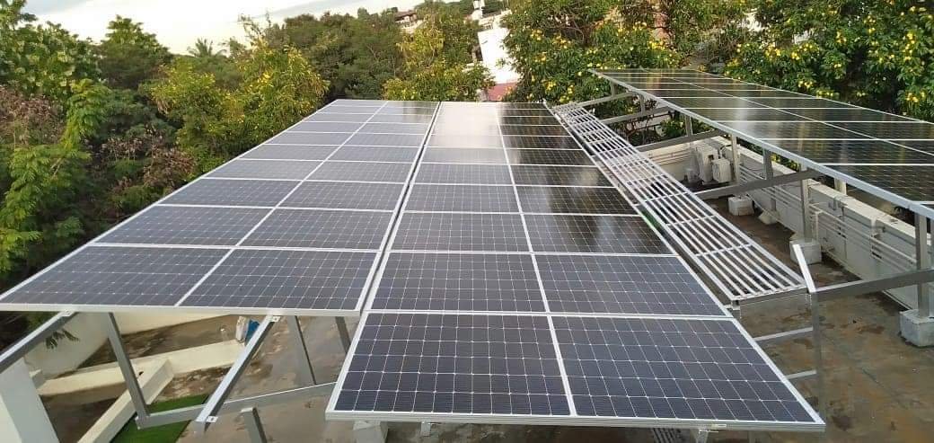 solar panel in home